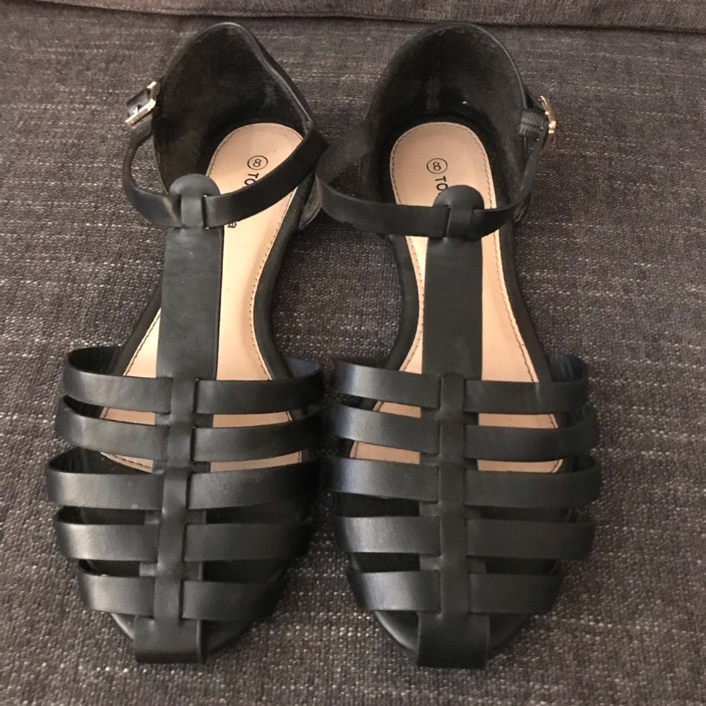 Top Moda black sandals 8
